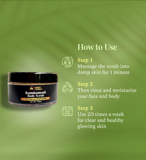 Kumkumadi Glowing Skin Scrub - Image 3