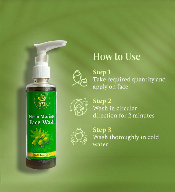 Neem Moringa Face Wash - Image 2