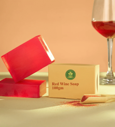 red wine soap
